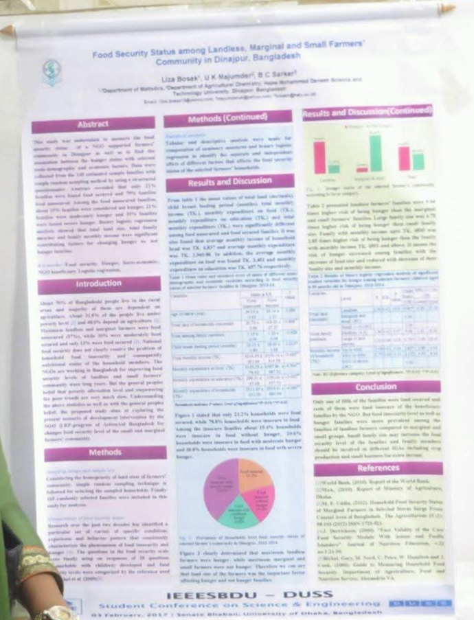 Food Security Level and Hunger Status of a NGO Supported Farmers’ Families in Dinajpur